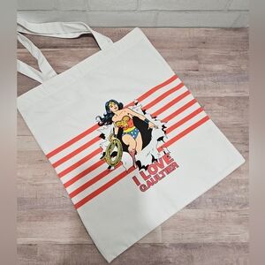 Jean Paul Gaultier x DC Comics Superman Tote Bag White 16" x 14"